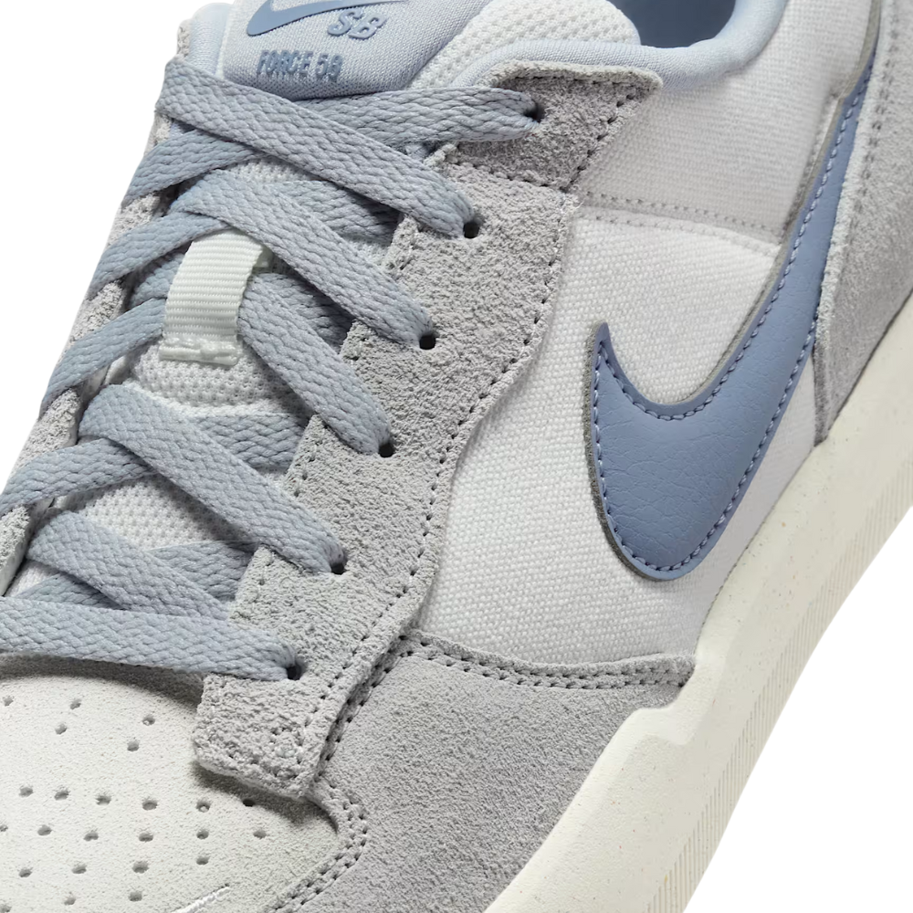 Nike - Nike SB Force 58 - White/Ashen Slate-Sail-Wolf Grey - Skateschuh