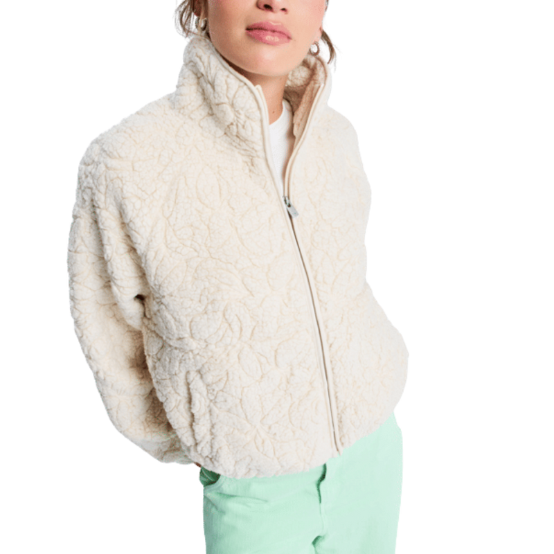 Roxy - Blurry Cloud - Parchment - Fleece Jacke