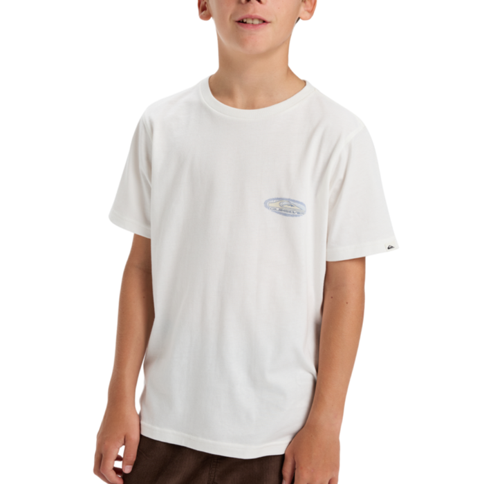 Quiksilver - Evo Border Lines SS Youth - Snow White - T-Shirt