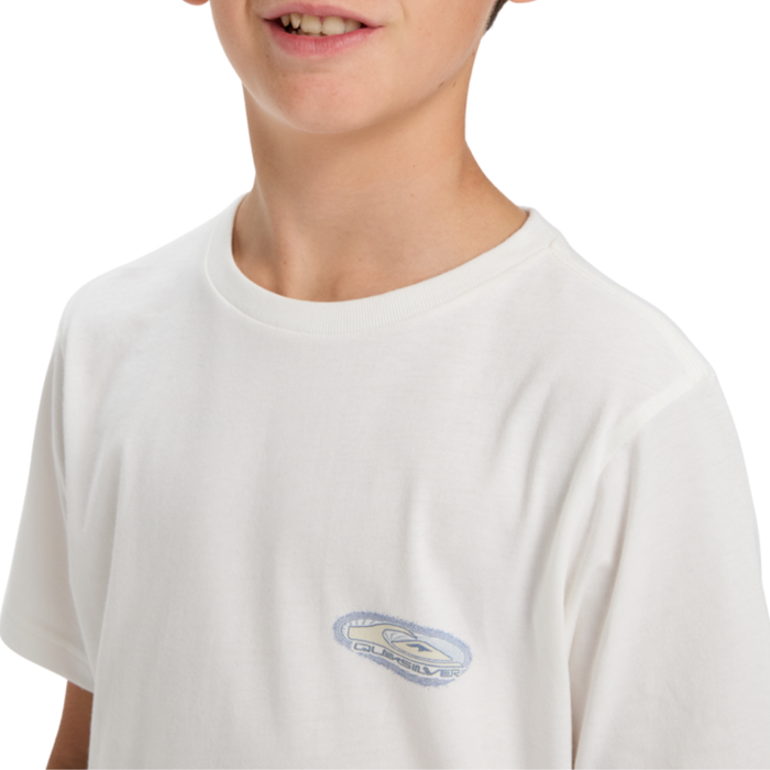 Quiksilver - Evo Border Lines SS Youth - Snow White - T-Shirt