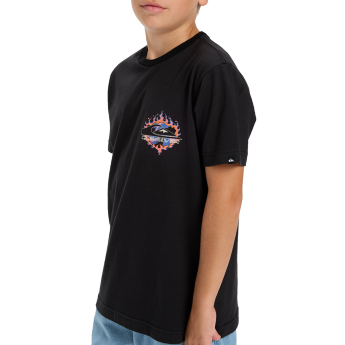 Quiksilver - EV In Flames SS Youth - Black - T-Shirt
