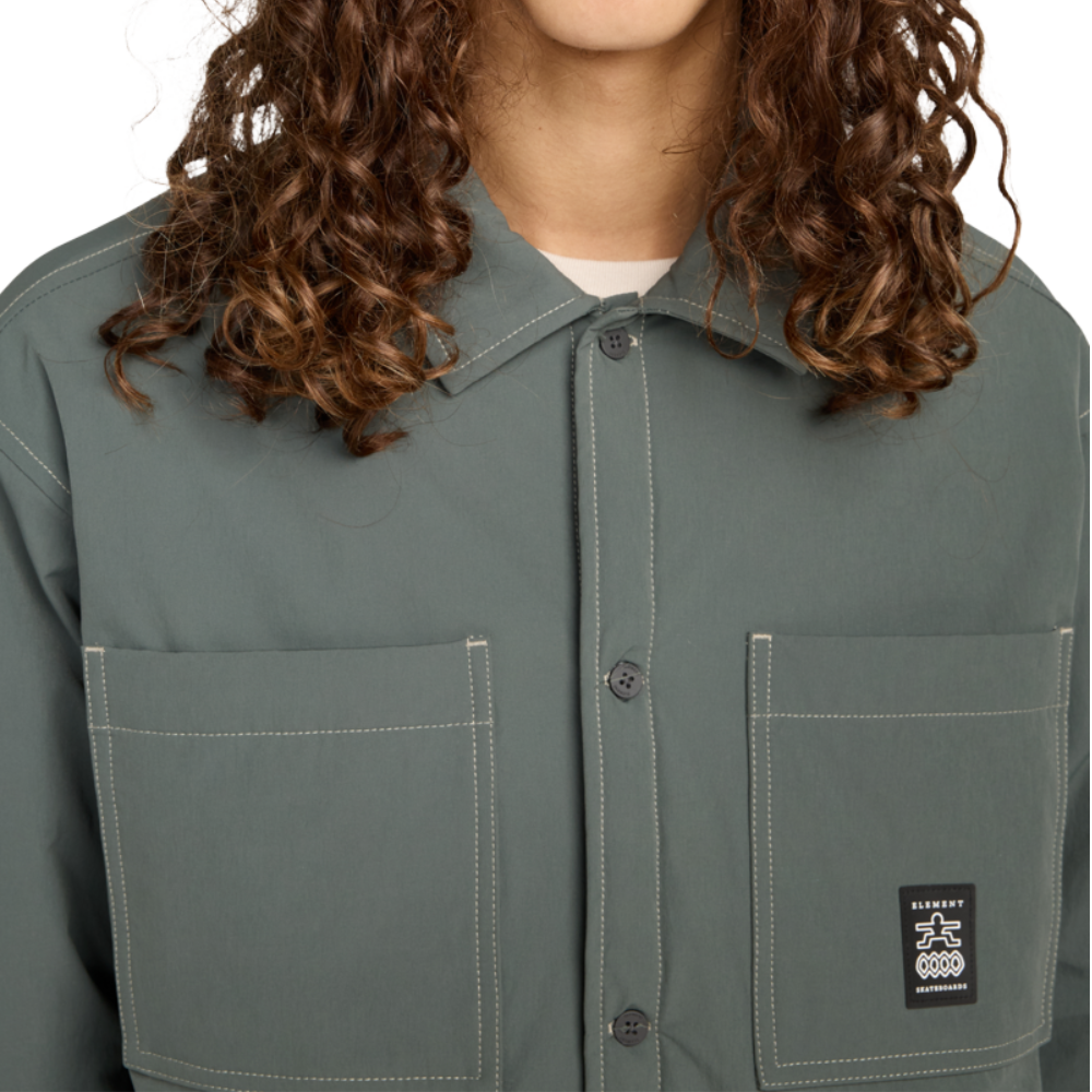 Element - Liner Shirt - Ardoise - Langarmhemd