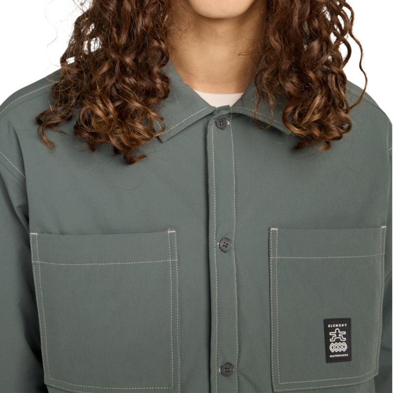 Element - Liner Shirt - Ardoise - Langarmhemd