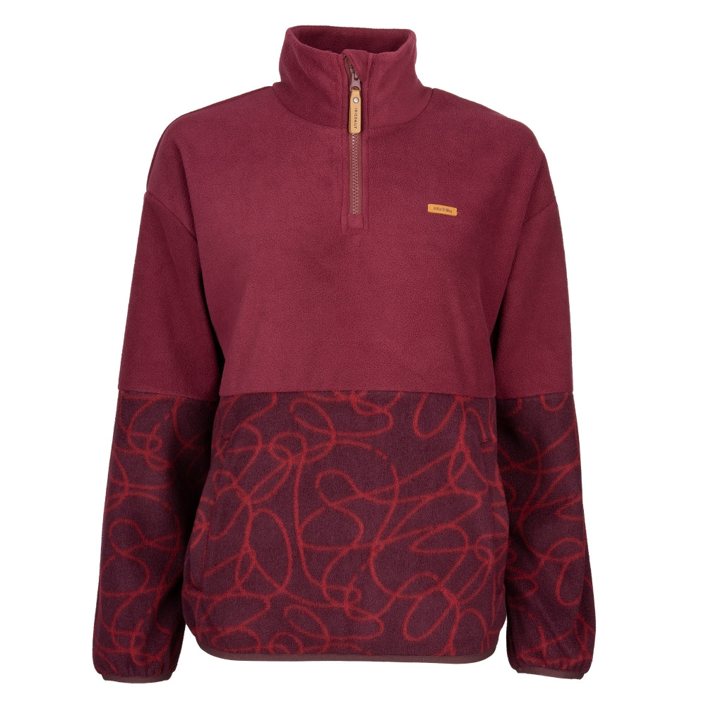 Iriedaily - Half Indi Troyer - Wine - Fleece Sweater
