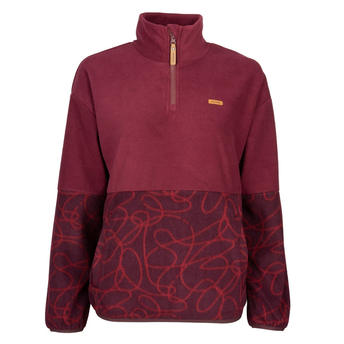 Iriedaily - Half Indi Troyer - Wine - Fleece Sweater