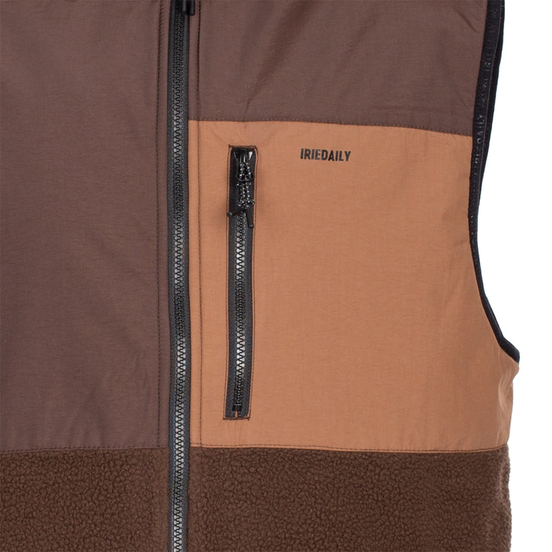 Iriedaily - Auf Deck Fleece Vest - Dark Coffee - Fleece Weste
