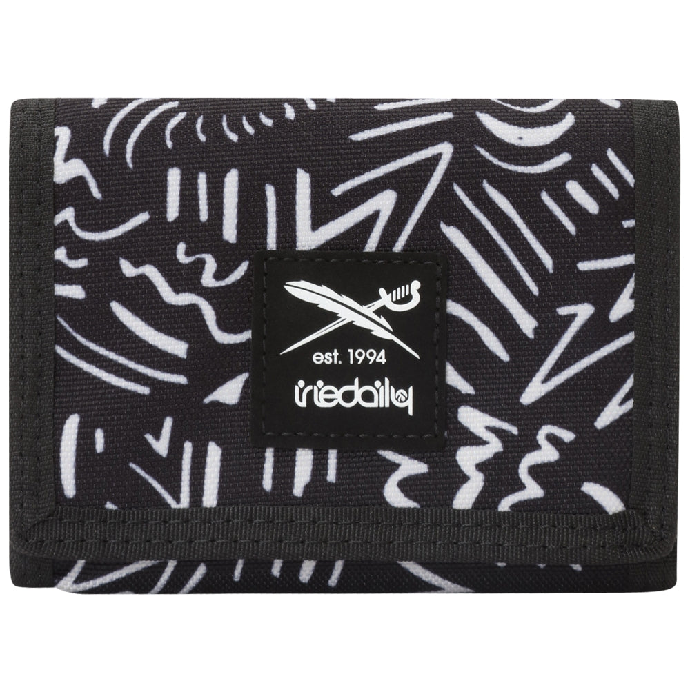 Iriedaily - Resort Wallet - Black White - Stoffgeldtasche