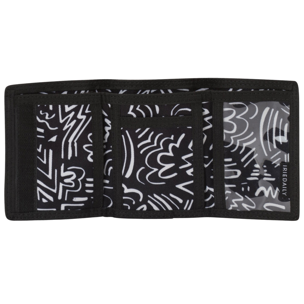 Iriedaily - Resort Wallet - Black White - Stoffgeldtasche