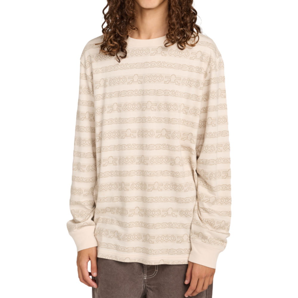 Element - 4 Wheels Unity LS - Oatmilk/Aluminum - Crew Sweater
