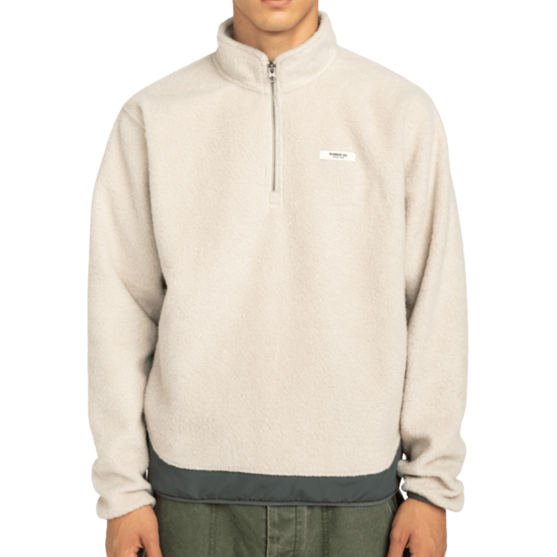 Element - Shepherd Quarter Zip - Oatmeal Heather - Zip Crew