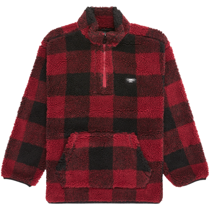 Quiksilver - Mercury Woodlands Sherpa Yth - Woodlands Biking Red - Fleece Sweater