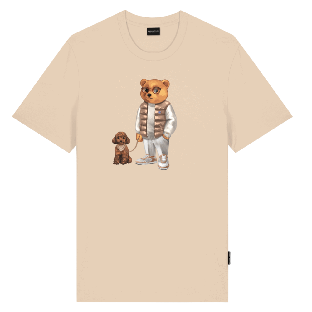 Baron Filou - The Cozy Companion - Sand Brown - T-Shirt