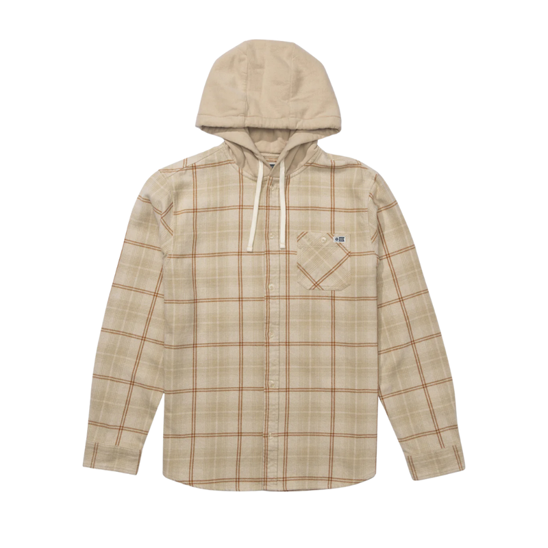 Salty Crew - Whitewash Hooded Flannel - Birch - Langarmhemd