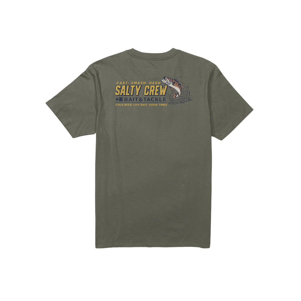 Salty Crew - Live Bait SS Tee - Dusty Olive - T-Shirt