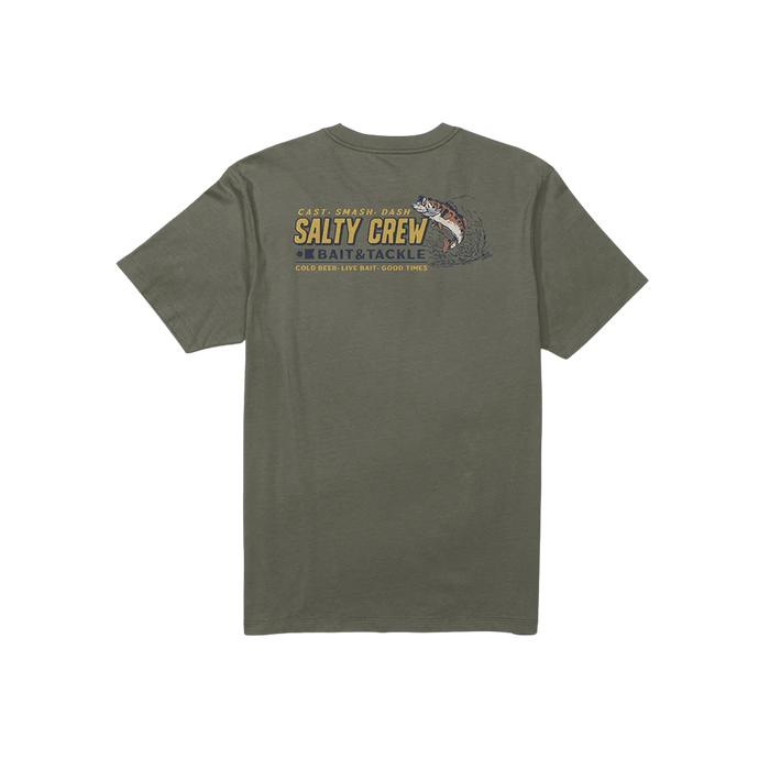Salty Crew - Live Bait SS Tee - Dusty Olive - T-Shirt