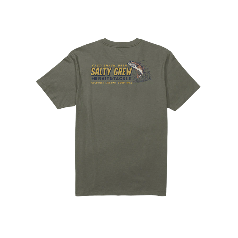 Salty Crew - Live Bait SS Tee - Dusty Olive - T-Shirt