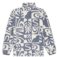 Quiksilver - Ice Fields FZ Youth - China Blue Desert Checker - Fleece Jacke