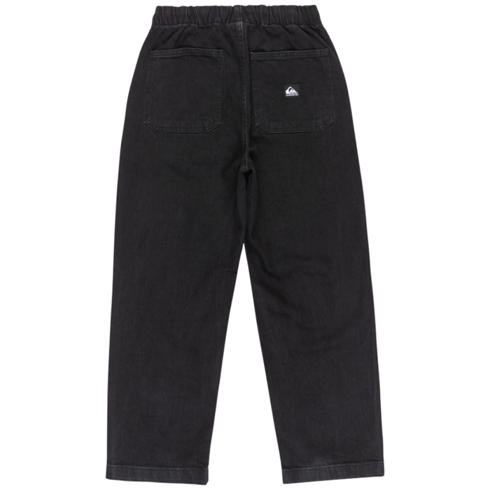 Quiksilver - The Foam Denim Pant Youth - Black - Baggy Fit Jeans