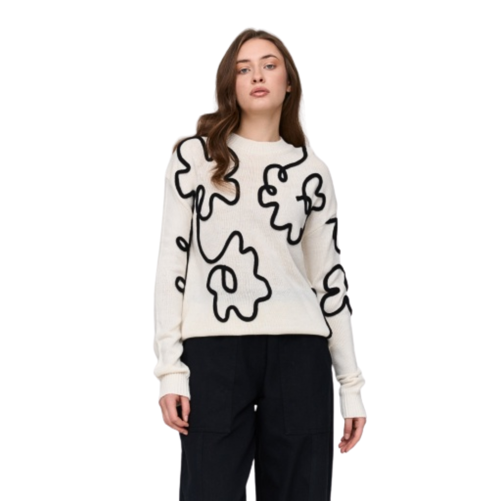 24Colours - Crew Sweater - White - Crew Sweater