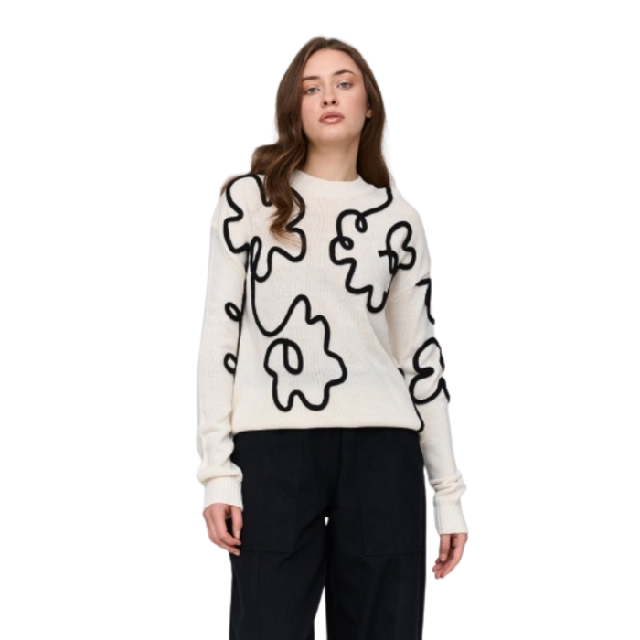 24Colours - Crew Sweater - White - Crew Sweater