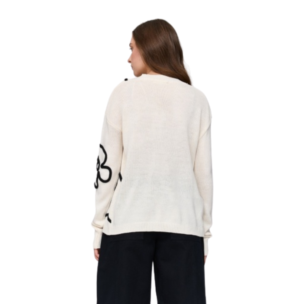24Colours - Crew Sweater - White - Crew Sweater