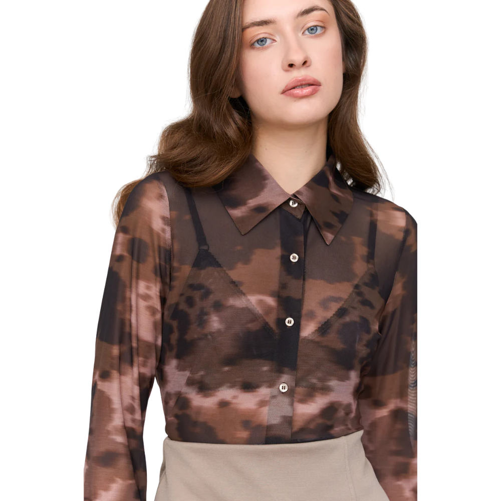 24Colours - T-Shirt Langarm - Patterned - T-Shirt Langarm