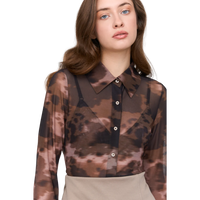 24Colours - T-Shirt Langarm - Patterned - T-Shirt Langarm