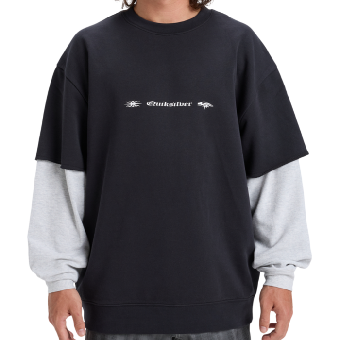 Quiksilver - Openbar Crew - Black - T-Shirt Langarm