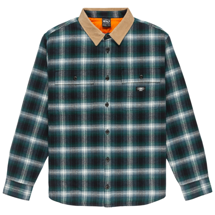 Quiksilver - Mercury Desert Shadow Check - Orion Blue Desert Shadow - Fleece Hemd