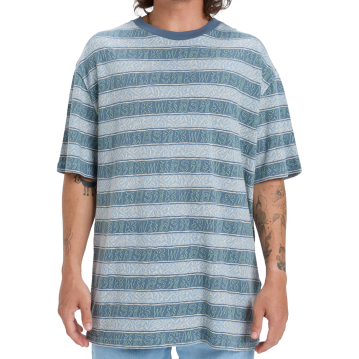Quiksilver - Sassi SS Jacquard Tee - Ashley Blue Sassi Jacquard Str - T-Shirt