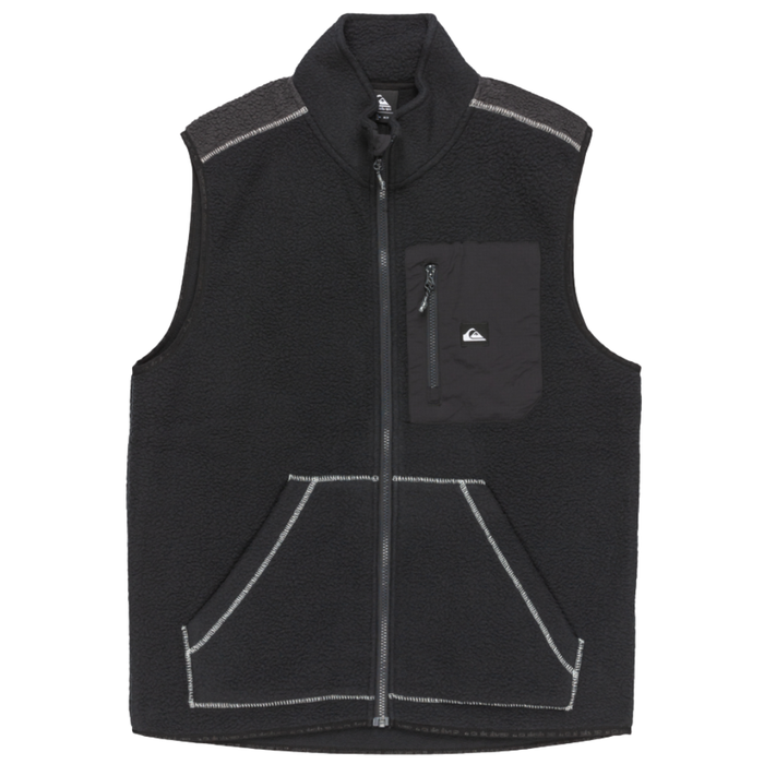 Quiksilver - Clean Coast Gilet - Black - Fleece Weste