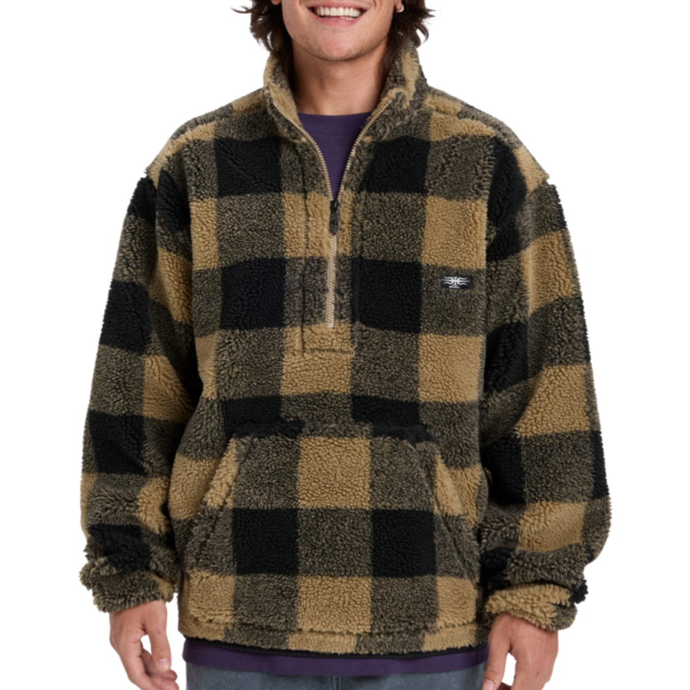 Quiksilver - Mercury Woodlands Sherpa - Woodlands Elmwood - Fleece Hemd
