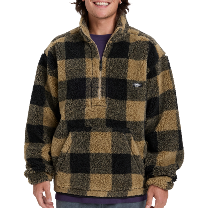 Quiksilver - Mercury Woodlands Sherpa - Woodlands Elmwood - Fleece Hemd