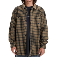 Quiksilver - Mercury Sandstrokes - Sand Strokes Elmwood/Biking Red - Langarmhemd