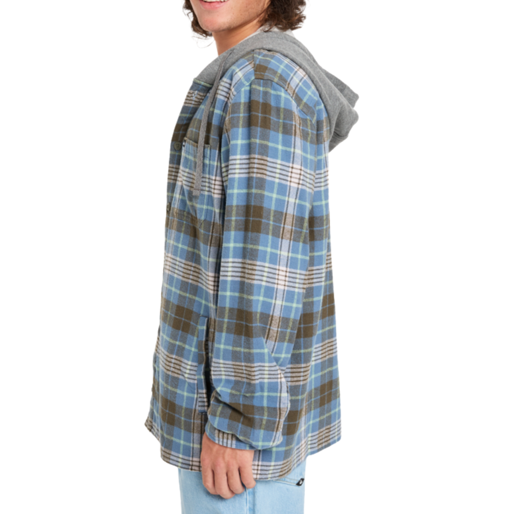 Quiksilver - Hooded Surf LS Shirt - China Blue Hooded - Langarmhemd