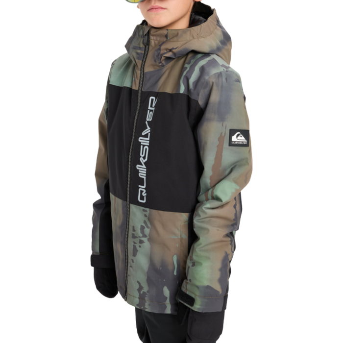 Quiksilver - Side Hit Block Youth JK - Bloomfade Dark Ivy - Snowboard-Jacke