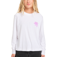 Quiksilver - Standard LS Tee - White - T-Shirt Langarm