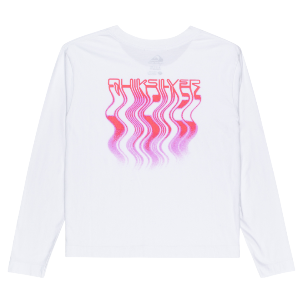 Quiksilver - Standard LS Tee - White - T-Shirt Langarm