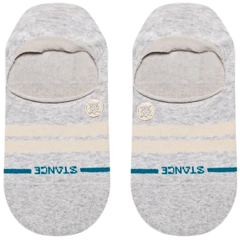 Stance - Racer Stripe No Show - Heathergrey - Socken