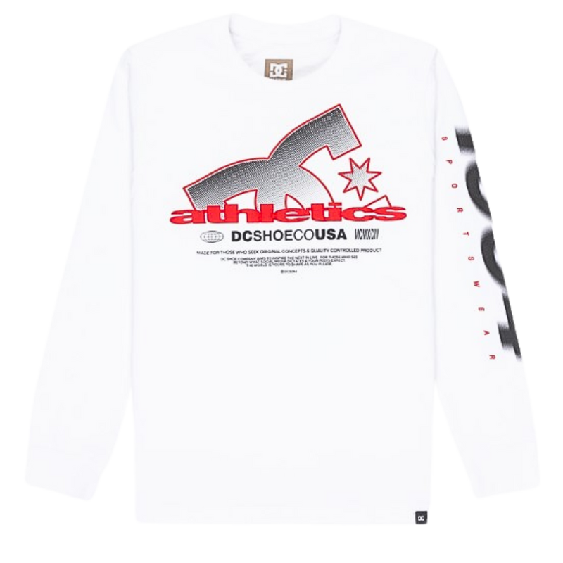 DC - Slathletic LS Boy - White - T-Shirt Langarm