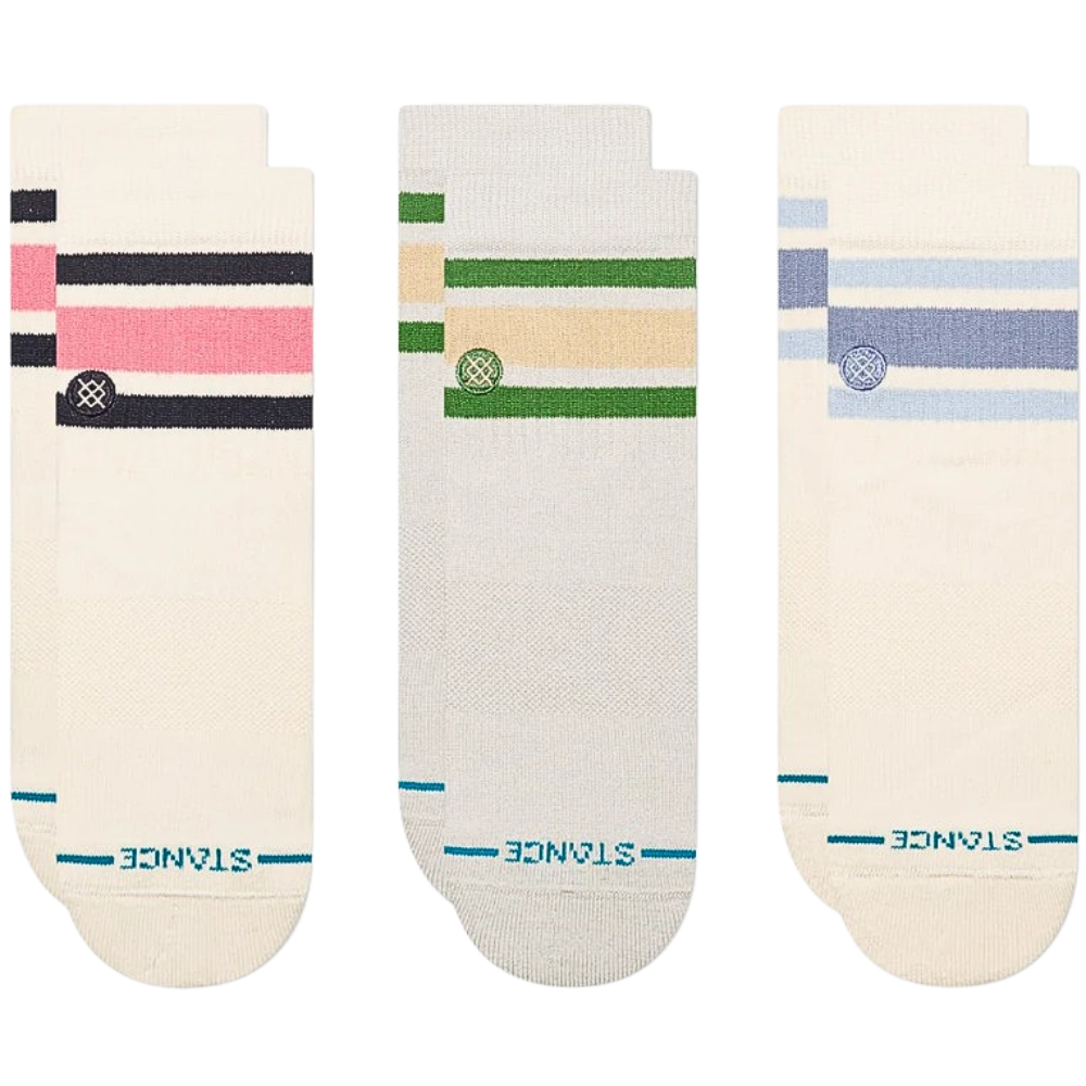 Stance - Womens Boyd Quarter 3 Pack - Ivory - Socken
