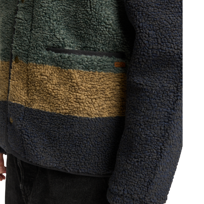 RVCA - Westwood Snap Fleece - Moody Blue - Fleece Jacke