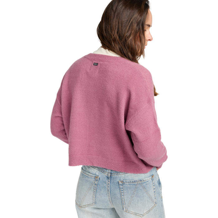 RVCA - Kitty Cardigan Sweater - Orchid - Strickjacke