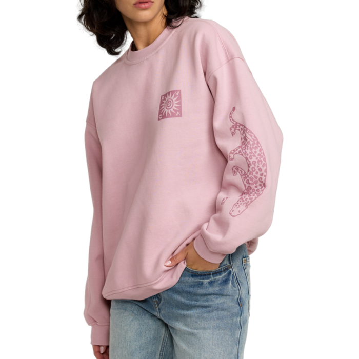 RVCA - Baggie Boyfriend Crew - Lush Lilac - Crew Sweater