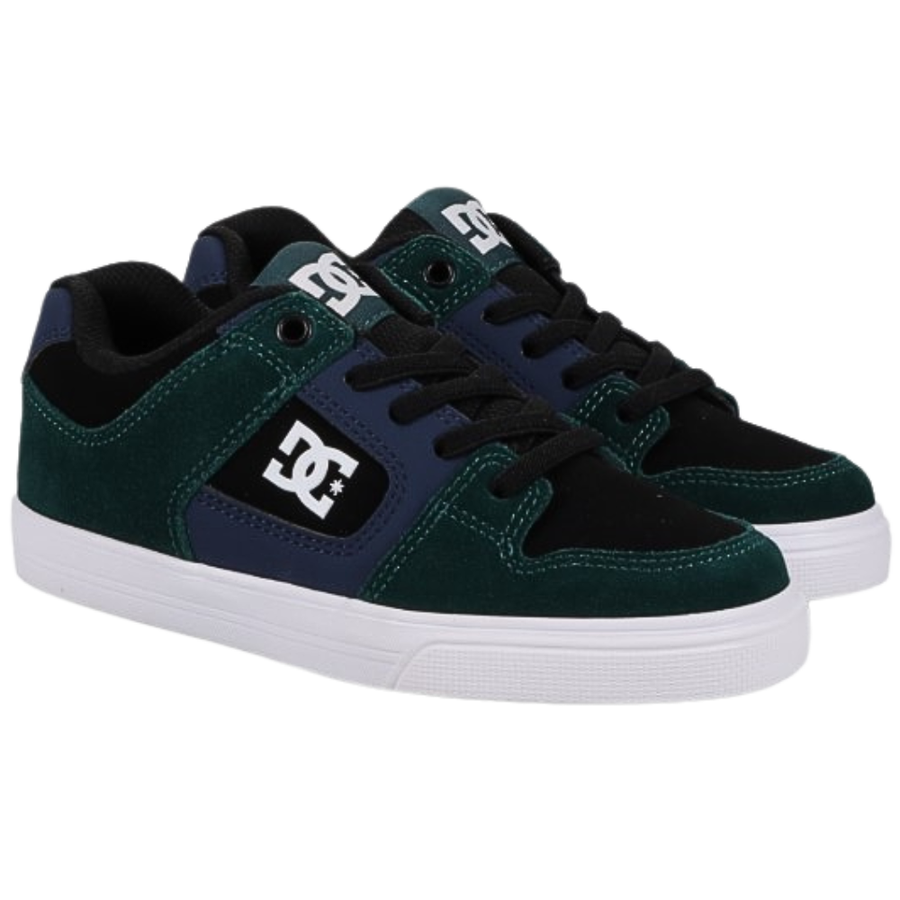 DC - Pure Elastic - Green/Navy/Black - Skateschuh