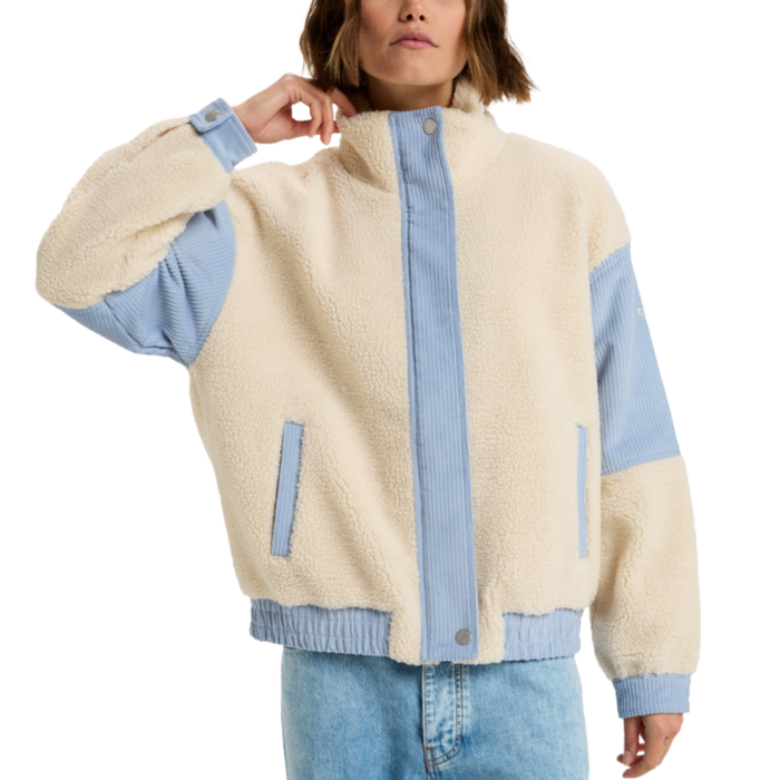 Roxy - Wrap It Up Cord - Tapioca - Fleece Jacke