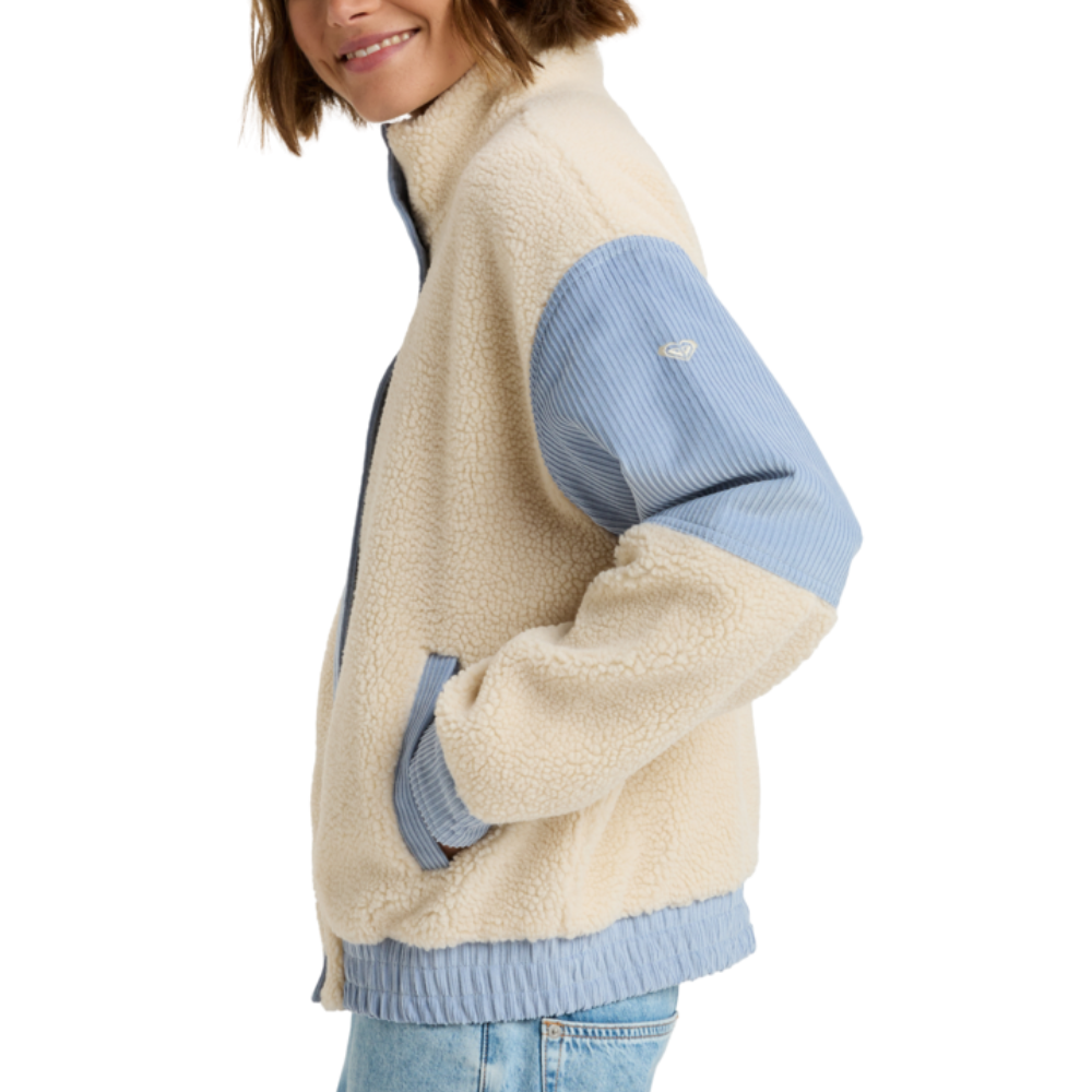 Roxy - Wrap It Up Cord - Tapioca - Fleece Jacke