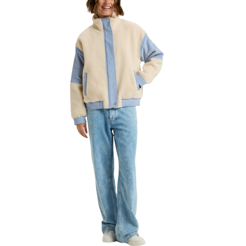 Roxy - Wrap It Up Cord - Tapioca - Fleece Jacke