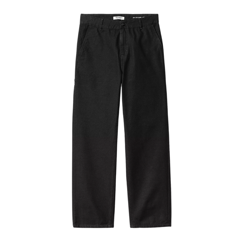 Carhartt - W Pierce Pant Straight - Black Rinsed - Baggy Fit Pant