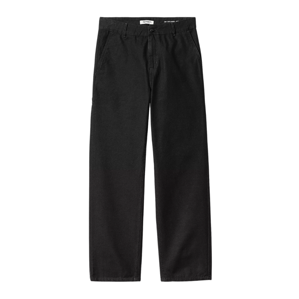 Carhartt - W Pierce Pant Straight - Black Rinsed - Baggy Fit Pant